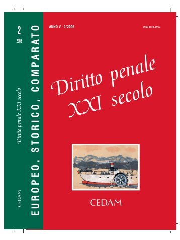 Rivista Diritto penale 21 sec. n. 2-2006 - Cedam