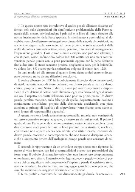 Rivista Diritto penale 21 sec. n. 2-2006 - Cedam