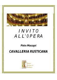 Scheda Cavalleria rusticana - Mlbianchi.altervista.org