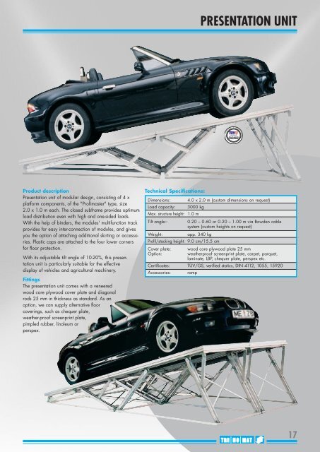 Complete catalogue - Stages and Platforms - Trenomat