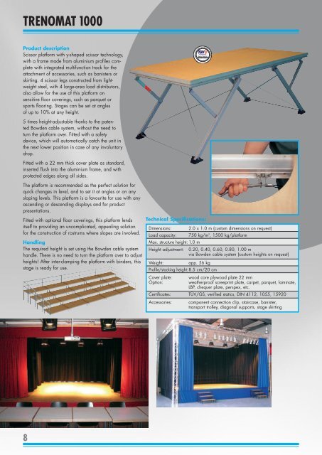Complete catalogue - Stages and Platforms - Trenomat