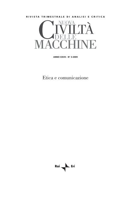 Rivista Nuova Civiltà delle macchine 3-09.pdf (1.52 MB) - Lumsa