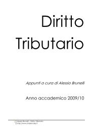 diritto tributario - Sharenotes