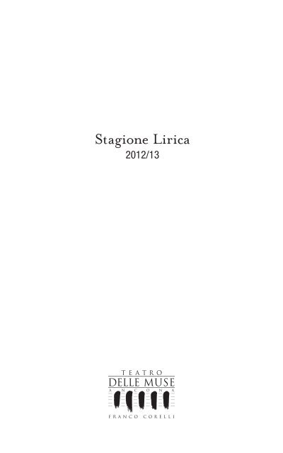 libretto - Fondazione Teatro delle Muse