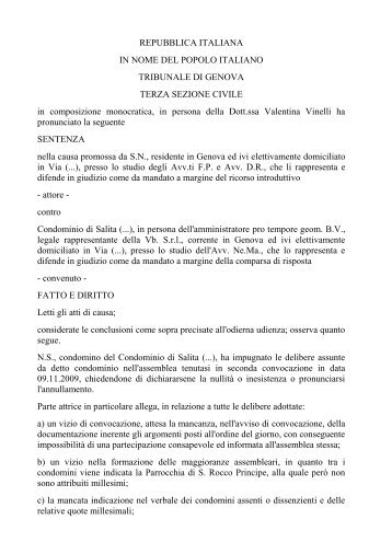 12.05.15 Tribunale di Genova 08.02.12 Verbale ... - Studio Palmarini