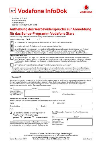 239 Aufhebung des Werbewiderspruchs zur Anmeldung f