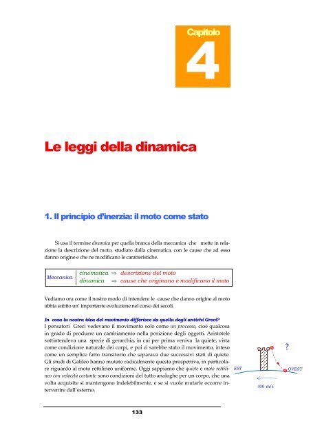 Le Leggi Della Dinamica 1 Il Principio Dinerzia