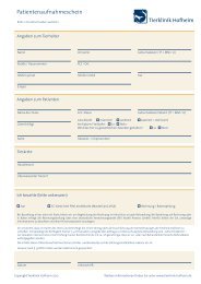 Anmeldeformular - Tierklinik Hofheim