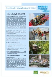 Gruppenpaket Belantis & Zoo - Zoo Leipzig