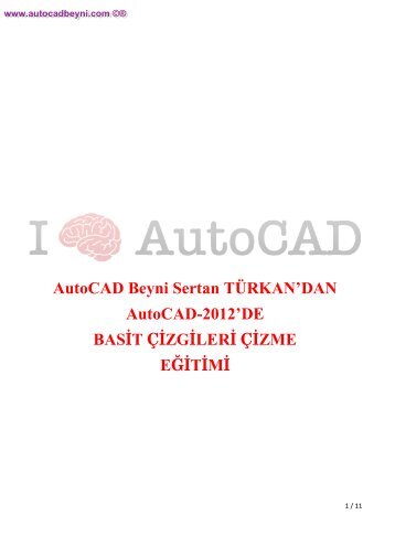 Bölüm 6-Basit_Cizgileri_Cizme - AutoCAD