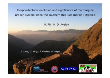 Morpho-tectonic evolution and significance of the marginal graben ...