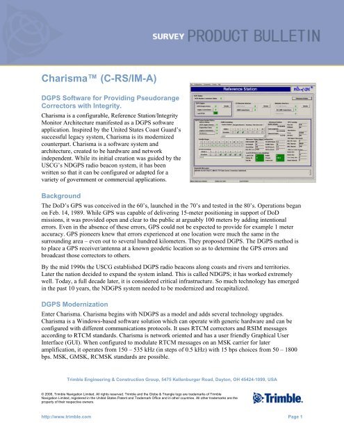 Trimble Charisma - Accupoint