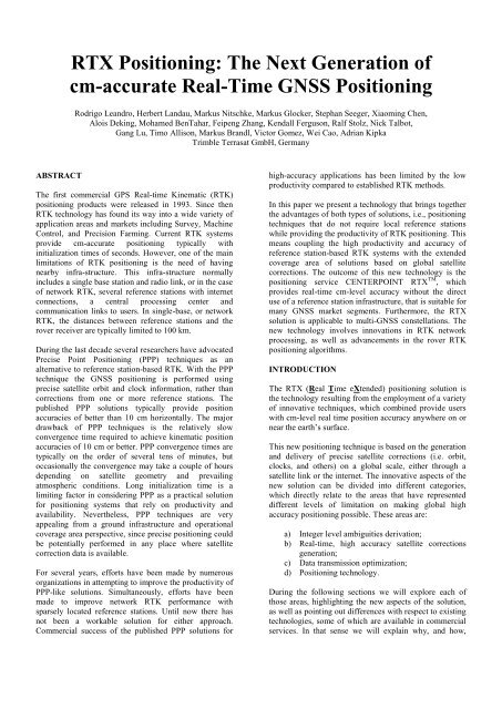 WhitePaper RTX Trimble