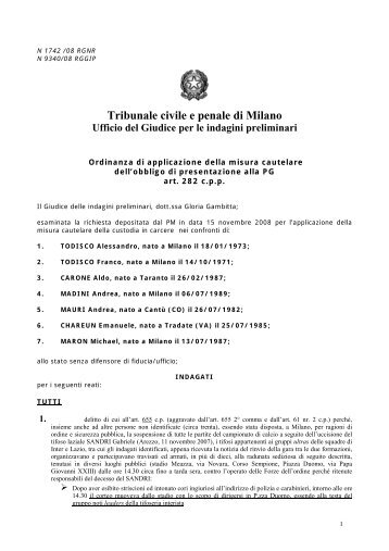 Ordinanza - Osservatorio Democratico