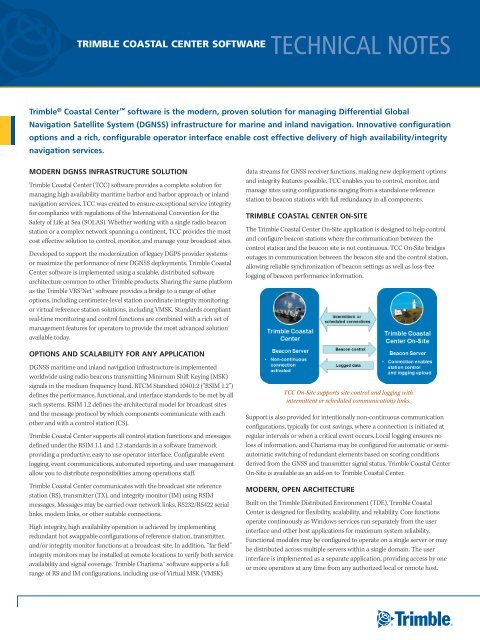 TECHNICAL NOTES - Trimble
