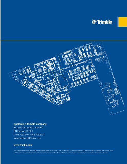 The Most Comprehensive Solution for Indoor Mapping ... - Trimble