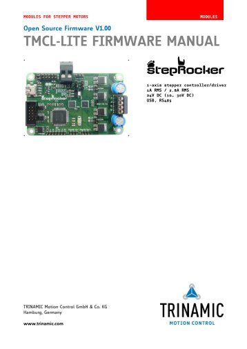 stepRocker™ TMCL-Library - Trinamic