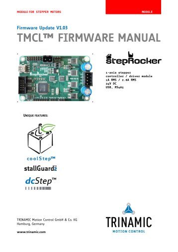TMCM-1110 TMCL Firmware Manual - Trinamic