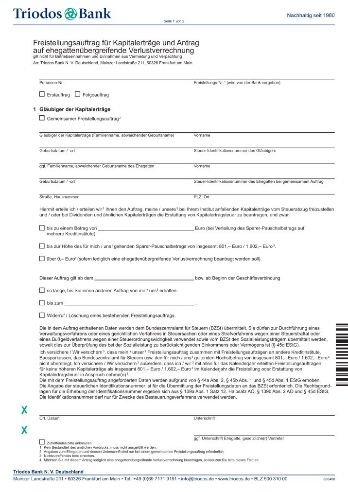  Foto zu Freistellungsauftrags Magazine 