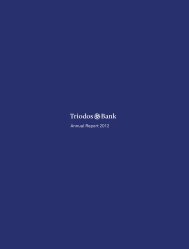 Annual Report 2012 - online annual report - Triodos Bank