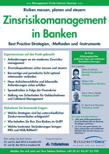 Zinsrisikosteuerung - TriSolutions GmbH