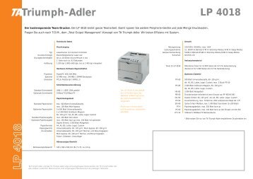 LP 4018 - TA Triumph-Adler GmbH
