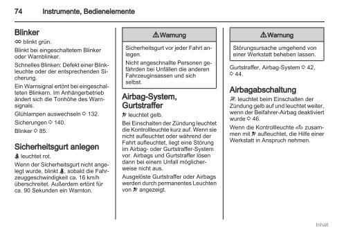 Handbuch - Opel