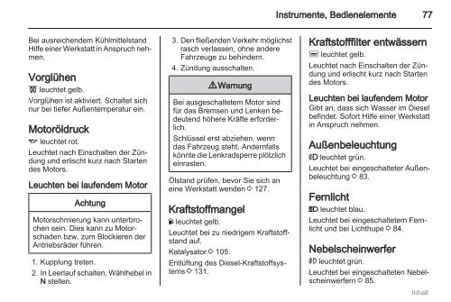 Handbuch - Opel