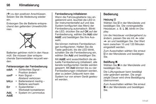 Handbuch - Opel