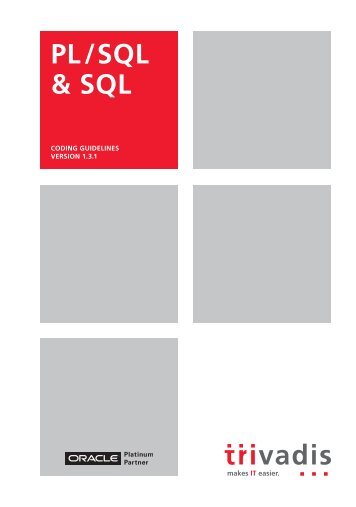 PL/SQL & SQL - Trivadis