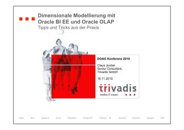 Dimensionale Modellierung mit Oracle BI EE und Oracle ... - Trivadis