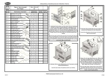 Aufbauanleitung für natura Kleintierstall mit 2 Etagen Art ... - Trixie