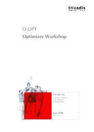 O-OPT Optimizer Workshop - Trivadis