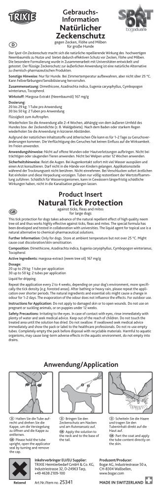 Natürlicher Zeckenschutz Natural Tick Protection - Trixie