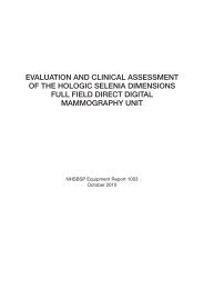 Evaluation and clinical assessment of the hologic selenia