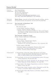 Nataša Strabic - School of Mathematics - The University of Manchester