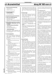 ct-Arzneimittel doxy M 100 von ct - Tropenmedicus