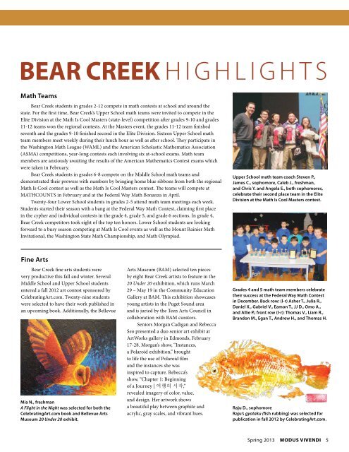 Download a PDF version - The Bear Creek School