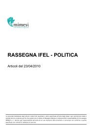 RASSEGNA IFEL - POLITICA.pdf - Anci