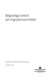 Begripliga beslut på migrationsområdet