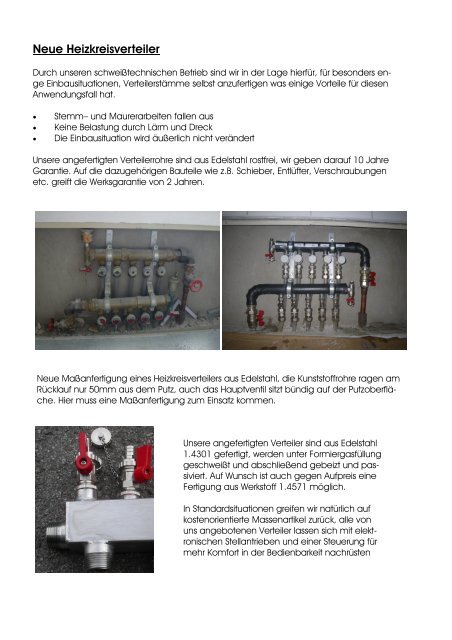 Download - Reinigung von Fussbodenheizungen mit Pellets