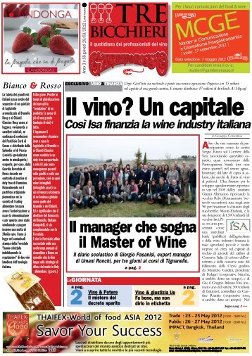 il vino? un capitale - Gambero Rosso