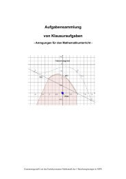 Aufgabensammlung Von Klausuraufgaben - Mathe-Material