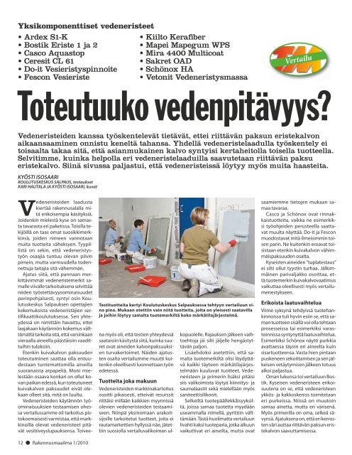 Lataa koko Tekniikan maailman artikkeli (pdf) - Lujatalo Oy