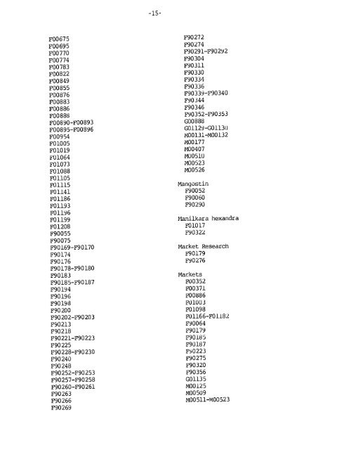 a postharvest bibliography;