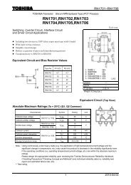 RN1701,RN1702,RN1703 RN1704,RN1705,RN1706 - Toshiba