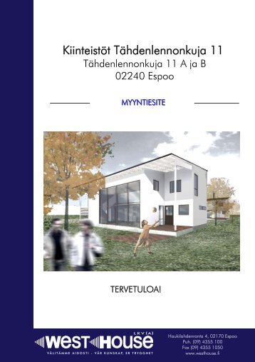 Tähdenlennonkuja 11 VIRALLINEN MYYNTIESITE - Westhouse