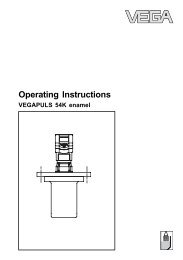 Operating Instructions - VEGAPULS 54K enamel