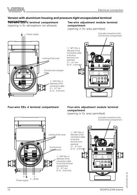 Operating Instructions - VEGAPULS 54K enamel