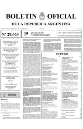 BOLETIN OFICIAL - Boletín Oficial de la República Argentina